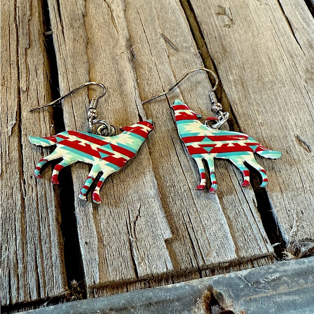 Southwestern Patterned Earrings NWT